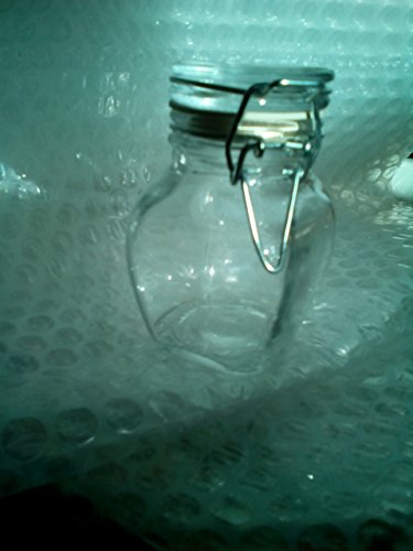 Small Glass Jars with Locking Cannister Style Lids - 3