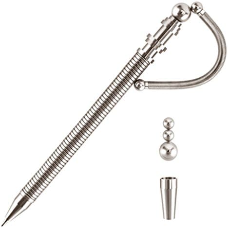 PHEVOS Magnetic Ballpoint Pen Finger Fidget Toys,Best Stress Reducer Relieves EDC ADHD Anxiety and Boredom ,Toy to Relief Stress,Magnetic Metal Stress Reducer Pen
