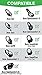 BINGLE Ear Pads for Bose Quiet Comfort 15 QC15 QC25 QC35 Ae2 Ae2i Ae2w Replacement Ear Pads and Inner Foam Mats (1 Pair Black)