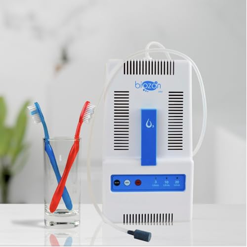BIOZON Generador de Ozono para Agua, Frutas y Verduras, Purificador para Uso Doméstico, Equipo Compacto, Ideal para Cocina, Hogar y Limpieza de Alimentos