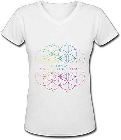 Coldplay A Head Full Of Dreams Tour Logo Women's V Neck Tee Shirt