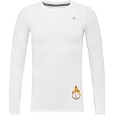 DEVOROPA Youth Boys Compression Thermal Shirt Long Sleeve Kids Fleece Baselayer Soccer Baseball Undershirt Slim/Regular/Husky