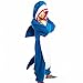HKSNG Blue Shark Adults Animal Kigurumi Cosplay Costume Pajamas Onesies(Medium)
