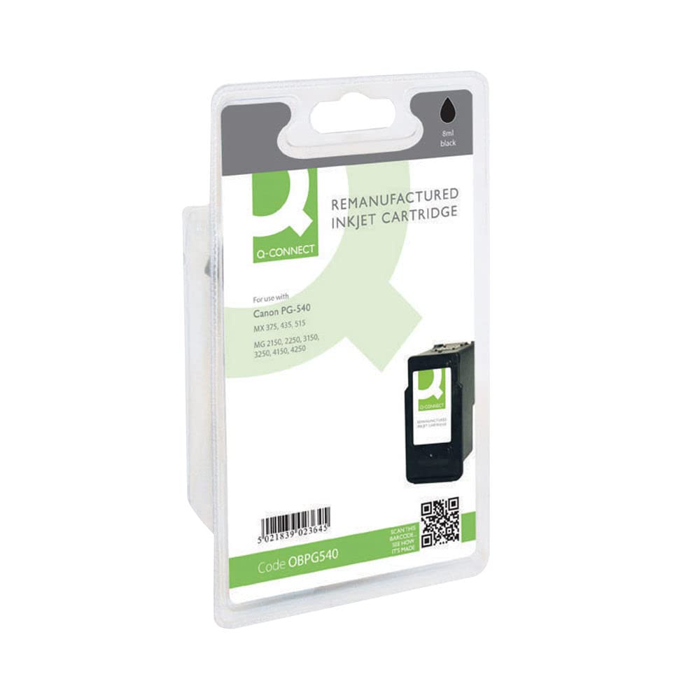 Q-Connect Canon PG-540 Reman Black Inkjet Cartridge