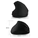 Ergonomic Wireless Mouse,USB Wireless Vertical Optical Mice with 3 Adjustable DPI Levels 800 / 1200 /1600DPI for Laptops and PC,Notebook, PC, Laptop, Computer, Macbook by YCCTEAM- Black