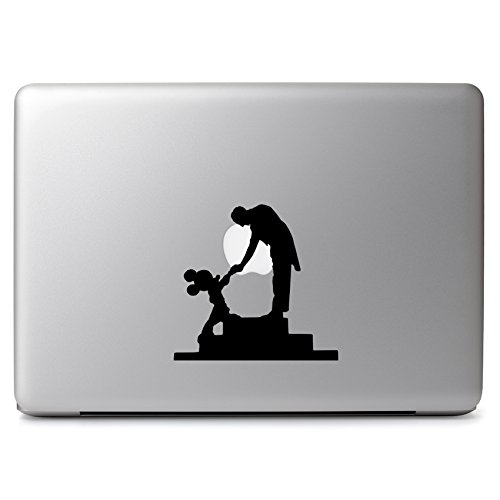 Disney Fantasia Mickey Mouse Handshake with Leopold Stokowski Vinyl Sticker Skin Decal for Apple Macbook Air & Pro 11 Inch 12 Inch 13 Inch 15 Inch 16 Inch 17 Inch , Car , Laptop , Notebook , Chromebook , Tablet , Ultrabook , Window , Glass , Wall , Wood , Outside , Door , Tables / Chair , Desktop ...
