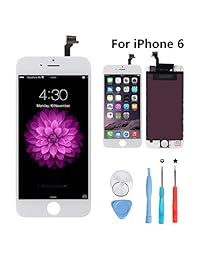 Kit de montaje completo de digitalizador LCD de repuesto para iPhone 6 de 4,7 pulgadas (iPhone 6 blanco)