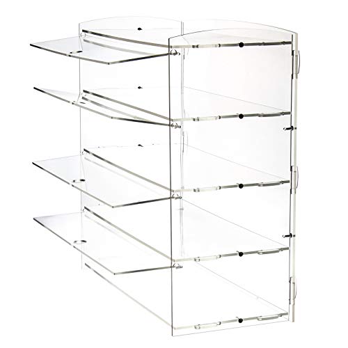 AJO Acrylic Pastry Display Case for Deli Bakery Convenience Stores Display (4 Tier)