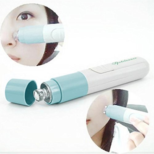 AMA(TM) Facial Pore Acne Cleaner Blackhead Vacuum Remover Suction Electric Skin Facial Care Tool (Light Blue)