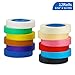Colored Masking Tape for Kids Arts Crafts, 12 Pack 0.94 inch X 54 YDs Writable General Purpose Masking Tape - Great for Labeling, Painting, Packing and More. Adhesive Leaves No Residue by KIWIHUB