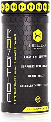 Ab-Ton3r ✮ Natural Non-Stimulant Fat Burner ✮ Fat Burning Supplement with CLA & DHA ✮ Best Appetite Suppressant and Diet Pill to Reduce Belly Fat for Men & Women ✮ 100 Caps