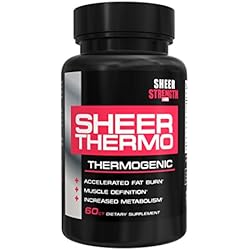 Sheer Strength Labs Sheer Thermo Fat Burner Thermogenic Weight Loss Supplement, 60 Natural Veggie Capsules