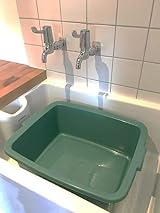 Addis 3 Piece Sink Set Butler 12.5L Sage Green Metallic Bowl & Ultra Grip Brush view 4