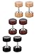 Jstyle Stainless Steel Mens Stud Earrings for Women Ear Plugs Piercings Screw 3 Pairs a Set 18G 8mm