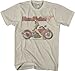 FEA Van Halen Biker Pinup Beige Mens T-shirt Medium