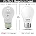 LOHAS A15 Light Bulb, Led 40 Watt Equivalent 120V Bulbs, Daylight 5000K Led Lights, E26 Medium Base, Small for Refrigerator Bulb, Home Bulb Ceiling Fans Bedroom Kitchen Lighting, Not-Dim,6 Pack