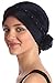 Braided & Pearl Detail Headwear | Hairloss Hats and Turbans (Navy)