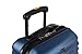 Lucas Treadlight Checked Luggage Collection - 28 Inch Scratch Resistant (ABS + PC) Hard Case Bag - Ultra Lightweight Expandable Large Suitcase With Rolling 4-Spinner Wheels (28in, Steel Blue)