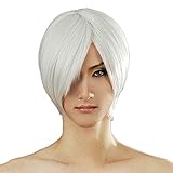 Xcoser DMC Halloween Dante Short Sliver White Cosplay Wig for Game Cosplay