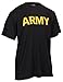 Rothco Army Physical Training Shirt, Black/Gold,Large