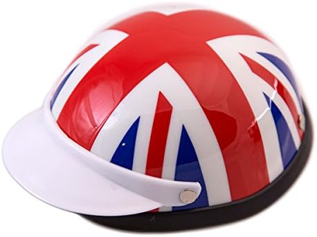 Helmet for Dogs, Cats and All Small Pets, Pet Accessory - Union Jack for small dogs 5-10 lbs.