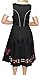 Dirndl Trachten Haus 3-Piece Long Black German Wear Party Oktoberfest Waitress Dress