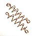 Copper Hair Coil Dreadlocks Braiding Bead Wrap - Pair