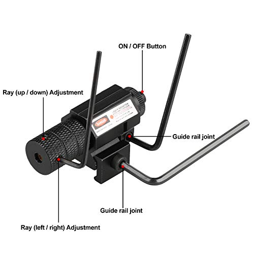 GOHIKING Hot Tactical Red Laser Beam Dot Sight Scope for Gun Rifle Pistol Picatinny Mount