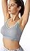 FITTIN Cross-Over Sports Bra Pack of 3 - Padded Seamless Med Impact Support for Yoga Gym Workout Fitness Medium