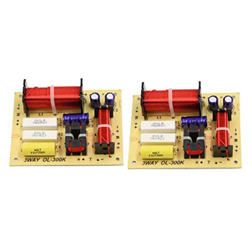 Uxcell 2pcs 180w speaker audio frequency divider 3 way …