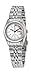 Women's Stainless Steel Seiko 5 Automatic Dress Watch White Dial