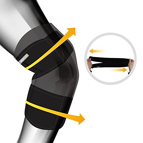 Bracoo Elbow Support, Reversible Neoprene Support Brace for Joint, Arthritis Pain Relief, Tendonitis, Sports Injury Recovery, ES10, Black, 1 Count - Thumbnail 3