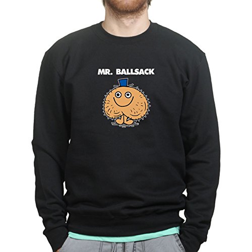 Mr. Ballsack Fun Offensive Sweatshirt 2XL Black