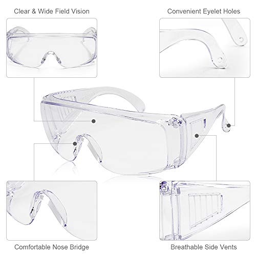 Lixada-Safety-Glasses-Personal-Protective-Equipment-PPE-Eyewear-Protection-Clear-High-Impact-Vented-Sides-Anti-Fog-Scratch-Resistant-for-Construction-Laboratory-Chemistry-Class3-Pack