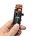 ViMall Must-Have Outdoor Survival Paracord Bracelet/Emergency Kit with Thermometer Fire Starter Scraper Whistle Kit-Parachute Cord-Escape Survival Gear Pack (Orange&Black 1PCS)