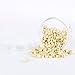 200Pcs Beads Silicone Aluminium Micro Nano Rings 3mm Lined For I Tip/Nano Hair Extensions Tool Beads (1 Bottle, Blonde Color)