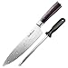 LauKingdom Chef Knife, High Carbon Stainless Steel Kitchenr, Full Tang Forged Blade with Wooden Handle