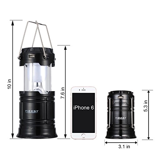 Solar Lanterns, Camping Lanterns Rechargeable, Collapsible Led Outdoor