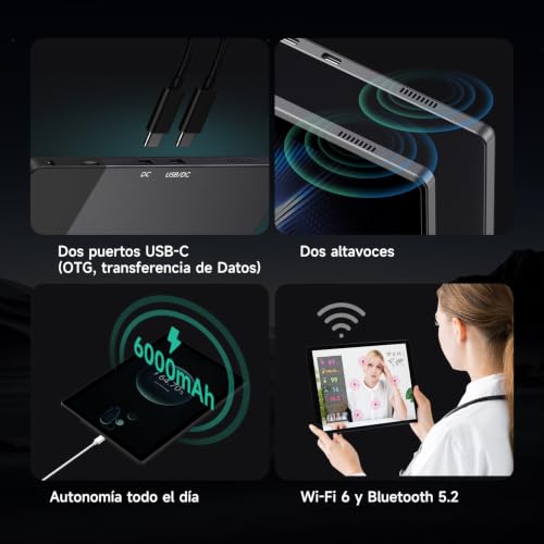 ALLDOCUBE Tablet 10 Inch, Android 15 Tablet, Octa-Core Processor, 4GB RAM 128GB Storage, 6000mAh Battery, WiFi 6, IPS Display 1920x1280, Expandable TF 1TB, GMS Certified, iPlay 70 S