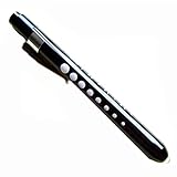 QIBOX® Medical First Aid LED Penlight Flashlight Torch Doctor Nurse EMT Emergency Pen Light (Black)