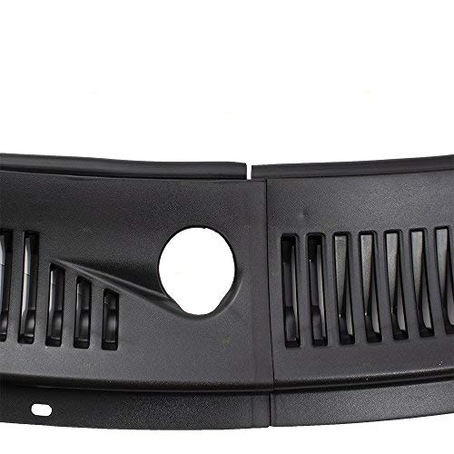IMPROVED 2Piece Windshield Wiper Cowl Grille Vent Cover Panel Hood Assembly OEM Replacement for