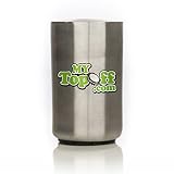 MyTopOff Stainless Silver Push Top Bottle Opener, Quick, Easy and Unique Beer Cap Popper Accessories for Tailgating, Man Cave Drinking and Bartenders