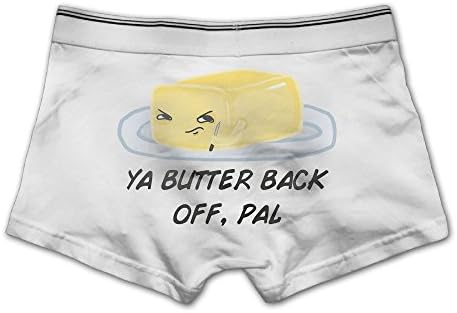 Unhuangs Ya Butter Back Off,pal Men's Low Waists And High Waists, Shorts, Tights, And Short Fiber Underwear M White