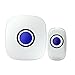 Wireless Doorbell, Smart Doorbell,Waterproof Chime Kit with Over 38 Chimes & Adjustable Volume, Range Up to 1000ft Operating, with Sound and LED Flash Door Bell for Home (1 Receiver&1 Push Butto)