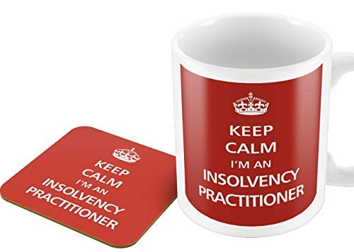 The Victorian Printing Co - Keep Calm - I'm an Insolvency Practitioner - Mug and Coaster Set