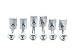 Red Hound Auto Truck Bed Box Mounting Hardware Kit Compatible with Ford Ranger 1983-2011 Pickup and B4000 1994-2010