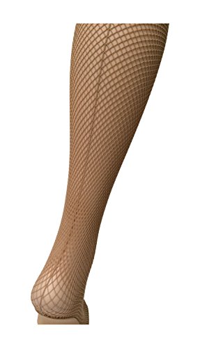 Capezio Professional 3400.Seamed Fishnet Tights. (SM, Caramel)