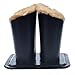 Velots Cosmos Black PU Leather Eyeglasses Holder Stand for Two Eyeglasses with Light Brown Color Plush Lined