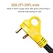Epicord RV-Cord Y Adapter Cord (2) 30 Amp Male to 50 Amp RV Accessories Female Connector