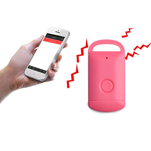 Mini GPS Tracker, Car Motor GPS Tracker Wallet Keys Alarm Locator Realtime Finder Device, Locator Positioning Spy Tracker for Vehicles Pet Child Elder People Luggage Phones Anti-Lost Tracker (Pink) - Thumbnail 2